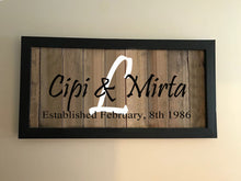 Load image into Gallery viewer, Established Us Farmhouse Wood Sign 24x48