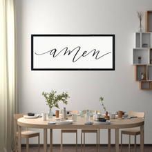 Load image into Gallery viewer, Amen Farmhouse Dining Room Sign