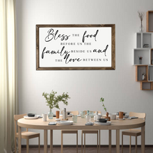Load image into Gallery viewer, Bless the Food Before Us | Dining Room Sign