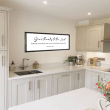 Load image into Gallery viewer, Give Thanks To The Lord Wood Framed Sign