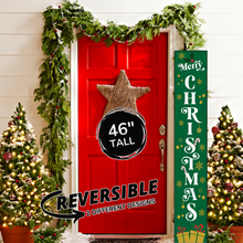 Load image into Gallery viewer, Merry Christmas Reversable Believe Porch Leaner