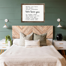 Load image into Gallery viewer, Before you leave this home, always remember I love you wooden sign - I love you sign