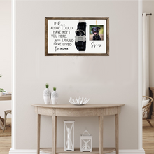 Load image into Gallery viewer, Dog Memorial sign - loss dog keepsake - dog collar holder - I’d love alone could keep you - dog personalized gift