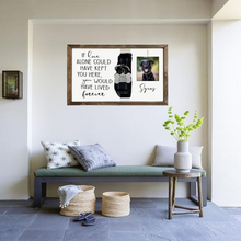 Load image into Gallery viewer, Dog Memorial sign - loss dog keepsake - dog collar holder - I’d love alone could keep you - dog personalized gift