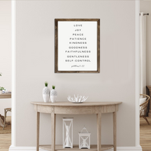 Load image into Gallery viewer, Fruits of the Spirit | Wood Scripture Sign