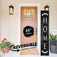 Load image into Gallery viewer, Reversable Family Porch Leaner Welcome Sign