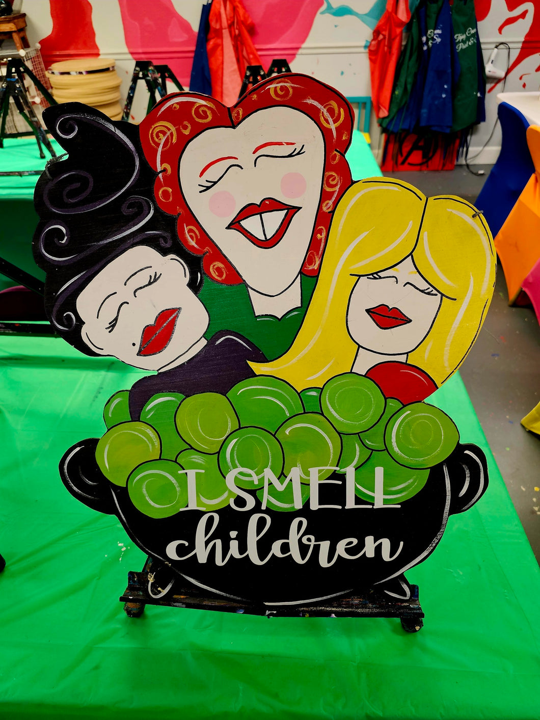 Adult I Smell Children Sanderson Sisters Door Hanger Paint & Sip Oct 10th 6pm-9pm