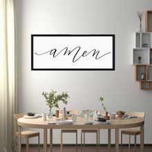 Load image into Gallery viewer, Amen Farmhouse Dining Room Sign
