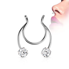 Load image into Gallery viewer, Covet Jewelry Chain IP Brass Non-Piercing Septum Hanger
