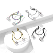 Load image into Gallery viewer, Covet Jewelry Chain IP Brass Non-Piercing Septum Hanger
