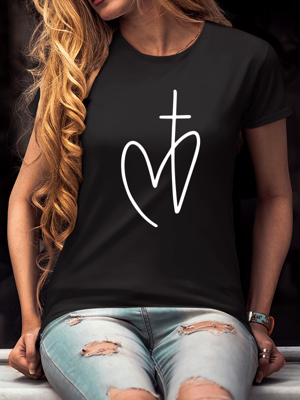 Heart Cross Tee