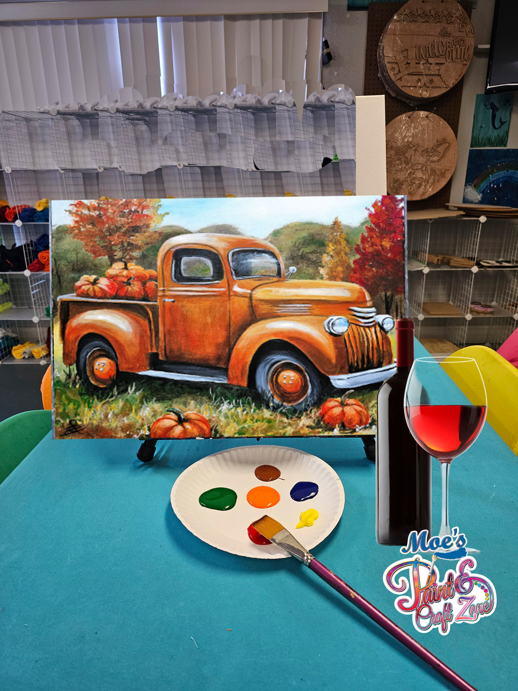 Adult Autumn Truck Paint & Sip Event Sept 21st 6pm-8pm