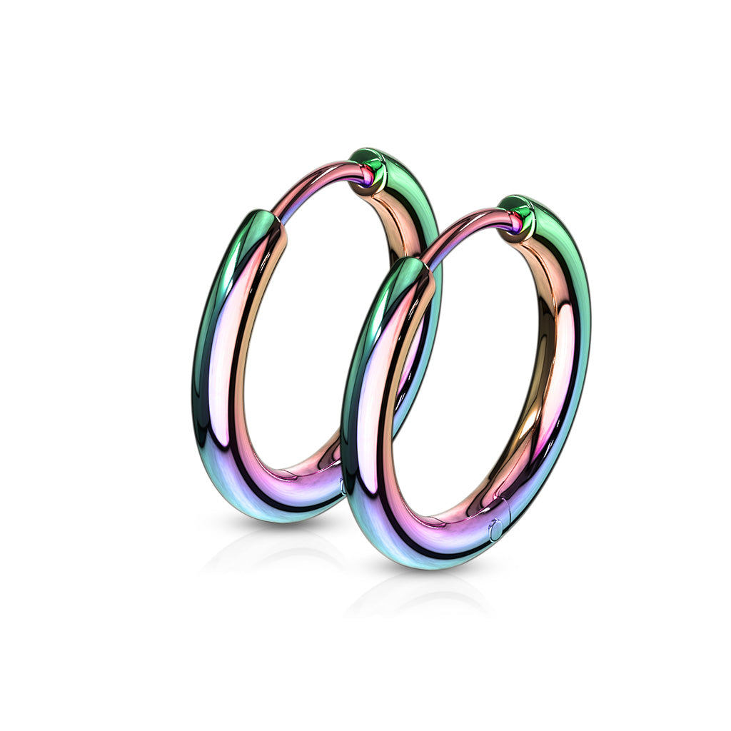 316L Surgical Stainless Steel Huggie Hoop Earrings