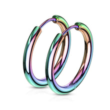 Load image into Gallery viewer, 316L Surgical Stainless Steel Huggie Hoop Earrings
