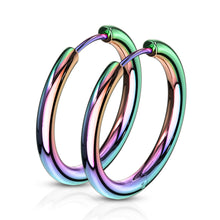 Load image into Gallery viewer, 316L Surgical Stainless Steel Huggie Hoop Earrings
