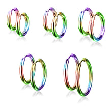 Load image into Gallery viewer, 316L Surgical Stainless Steel Huggie Hoop Earrings
