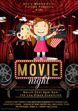 Load image into Gallery viewer, Kids Movie Night Soul Paint Event March 21st 5pm-9pm
