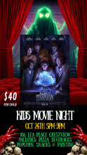 Load image into Gallery viewer, Kids Movie Night Haunted Mansion &amp; Paint Event Oct 24th 5pm-9pm
