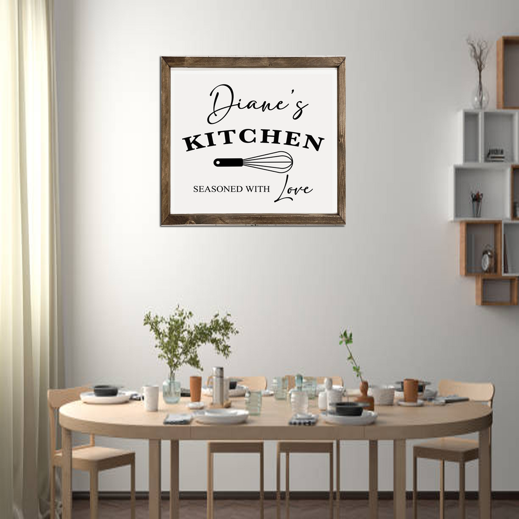 Personalized Farmhouse Kitchen Sign