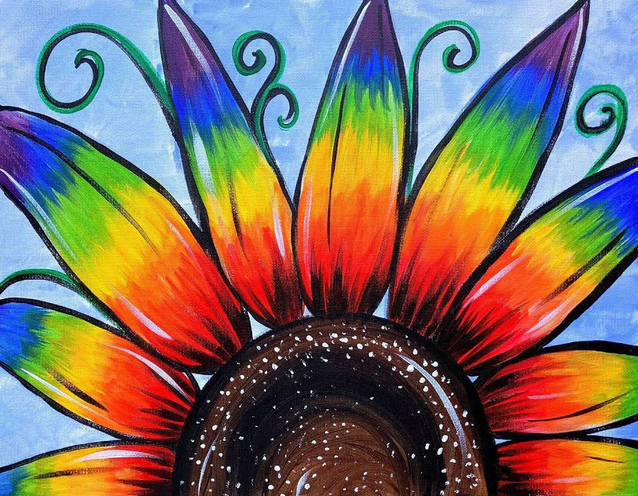 All ages Pride Sunflower Paint Event 6pm-8pm