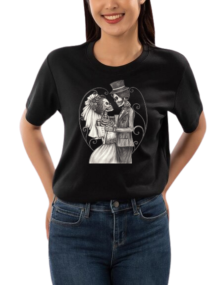 Skull Couple Wedding Tee