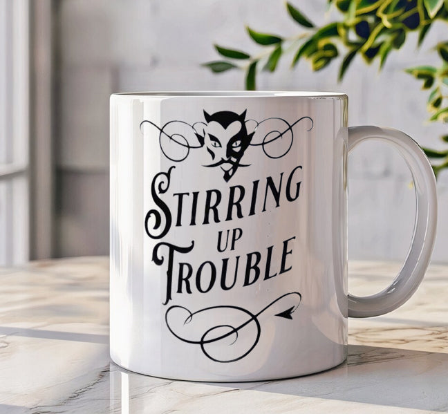 Stirring Trouble Coffee Mug