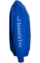 Load image into Gallery viewer, Unisex Royal Blue InsuraTec Gildan Sweat Shirt
