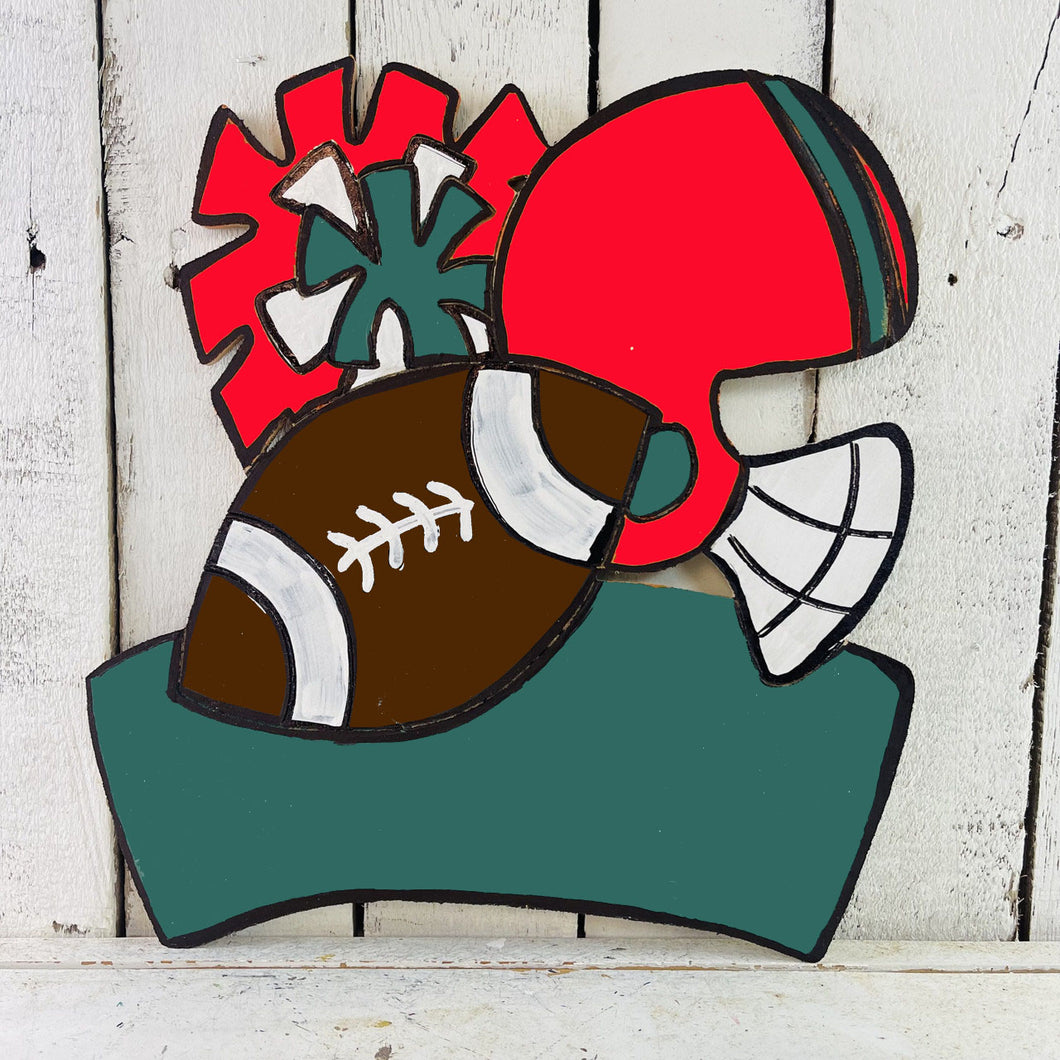 Adult Football Door Hanger Paint & Sip Aug 29th 6pm-8pm