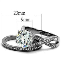 Load image into Gallery viewer, Stainless Steel AAA Grade CZ Wedding Ring
