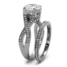 Load image into Gallery viewer, Stainless Steel AAA Grade CZ Wedding Ring
