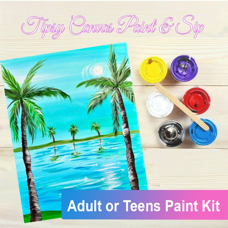 Palm Tree Bay Paint Kit